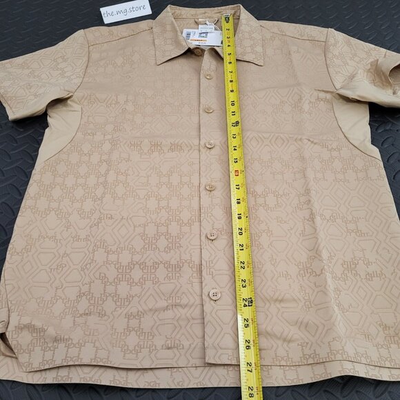 Puma x Dapper Dan Ginger Root Button Up Shirt Mens Sz Small 539805 NWT MSRP $125 - Picture 4 of 8